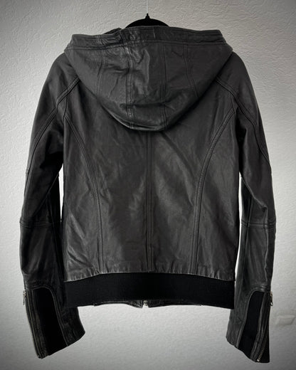 Ungrid Ninja Hooded Leather Jacket