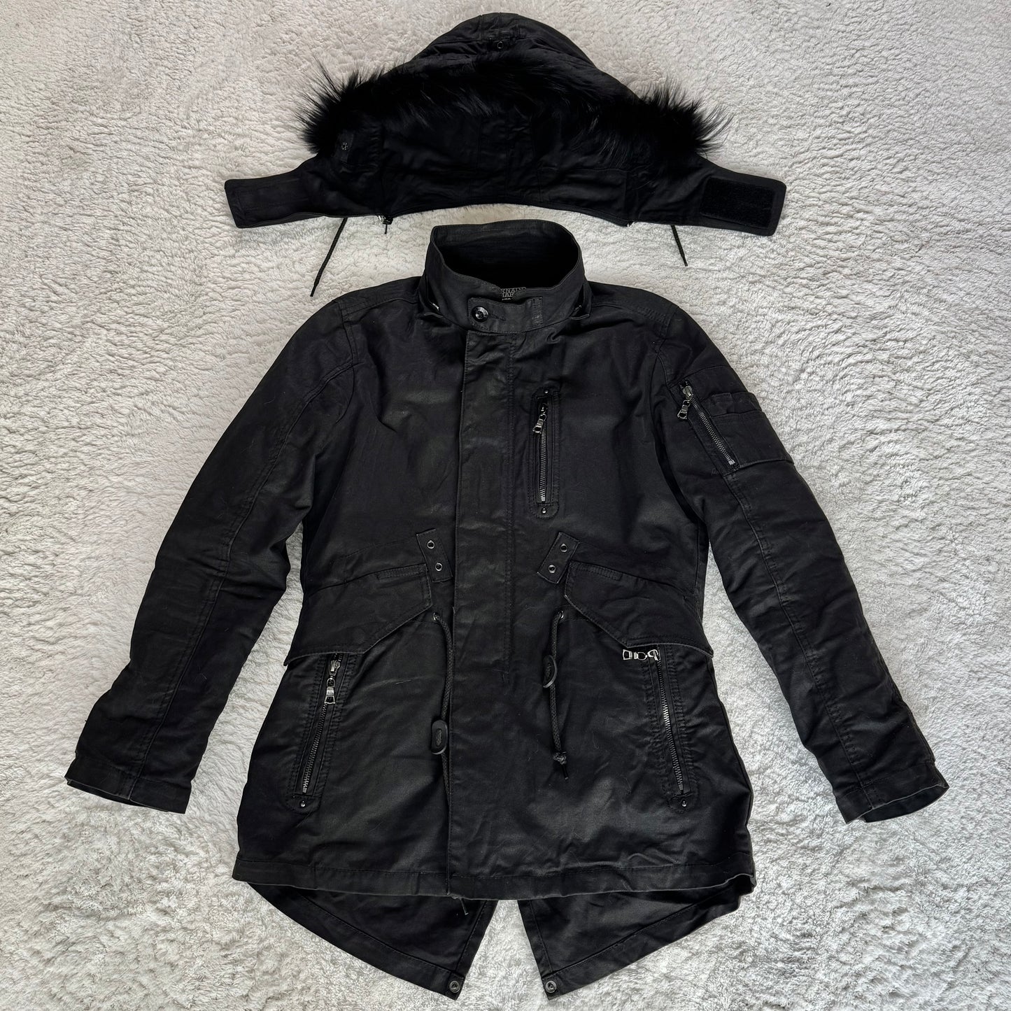 Tornado Mart Waxed Raccoon Fur Parka