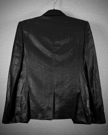 Midas Luster Paisley Jacquard Layered Gilet Blazer