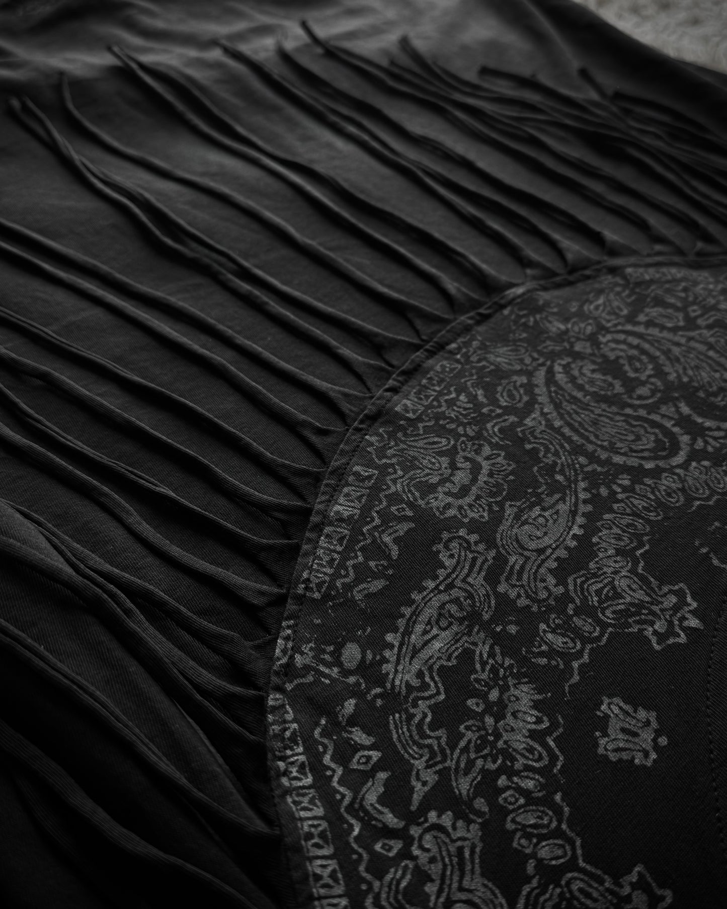 Heaven & Earth Paisley Fringed T-Shirt