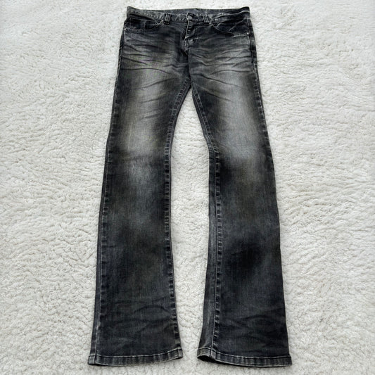 Tornado Mart Whisker Wash Slim Bootcut Jeans