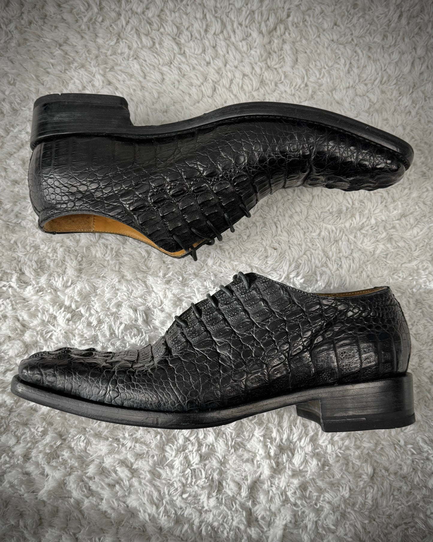 Baladen High Detail Crocodile Leather Boots