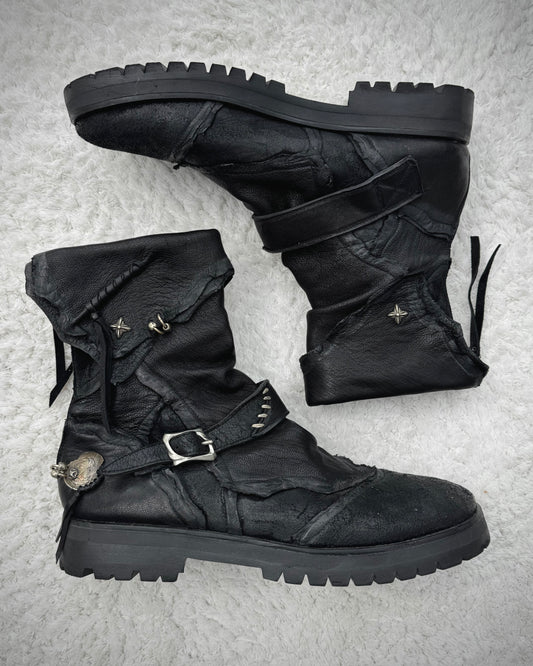 14th Addiction „Elvis Punk“ Leather Boots