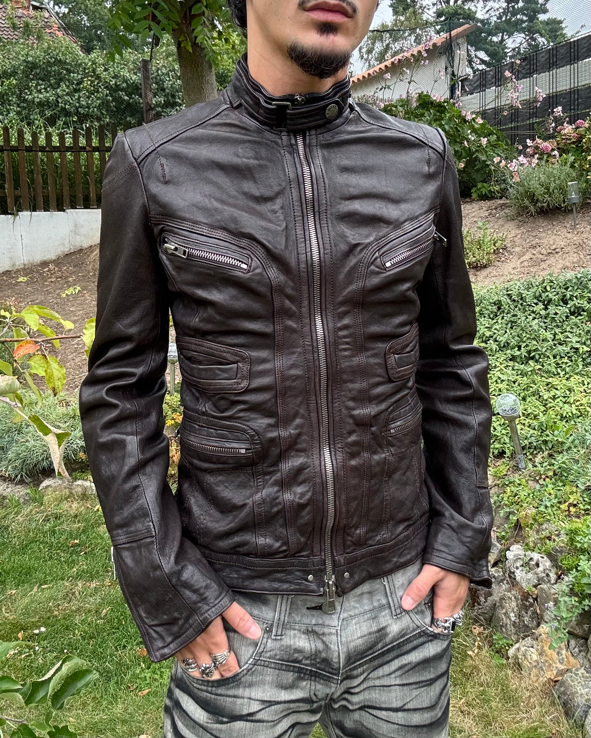 Zadig & Voltaire Six Pocket Leather Jacket