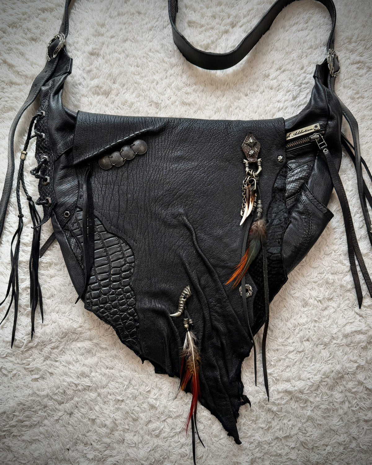 14th Addiction “Gipsy Croc” Leather Bag
