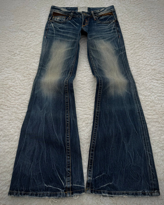 Lolita Vintage Mud Washed Flared Jeans