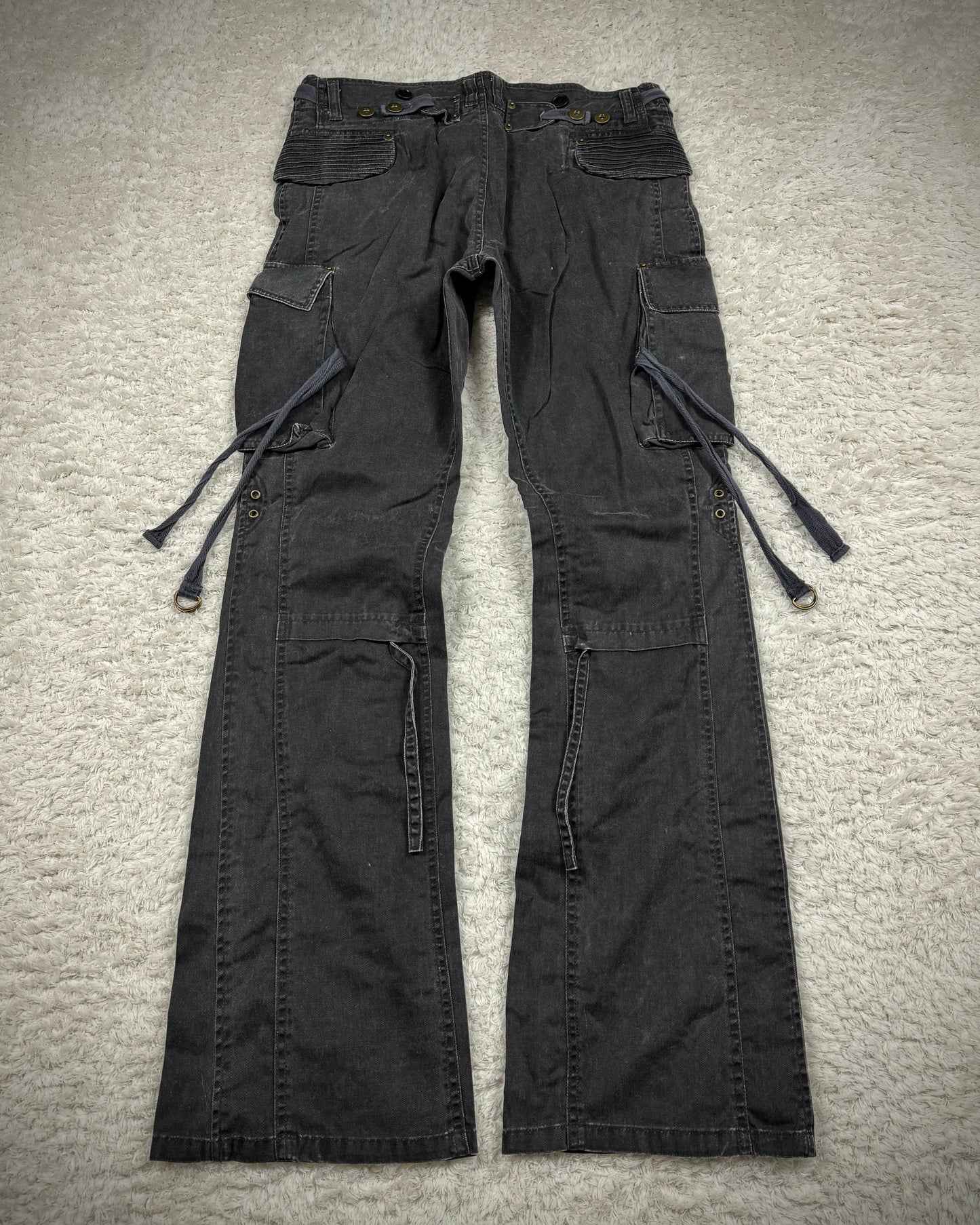 Daily News Strapped Bootcut Cargo Denim