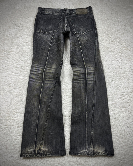 Buffalo Bobs Whiskered Mud Wash Bootcut Jeans