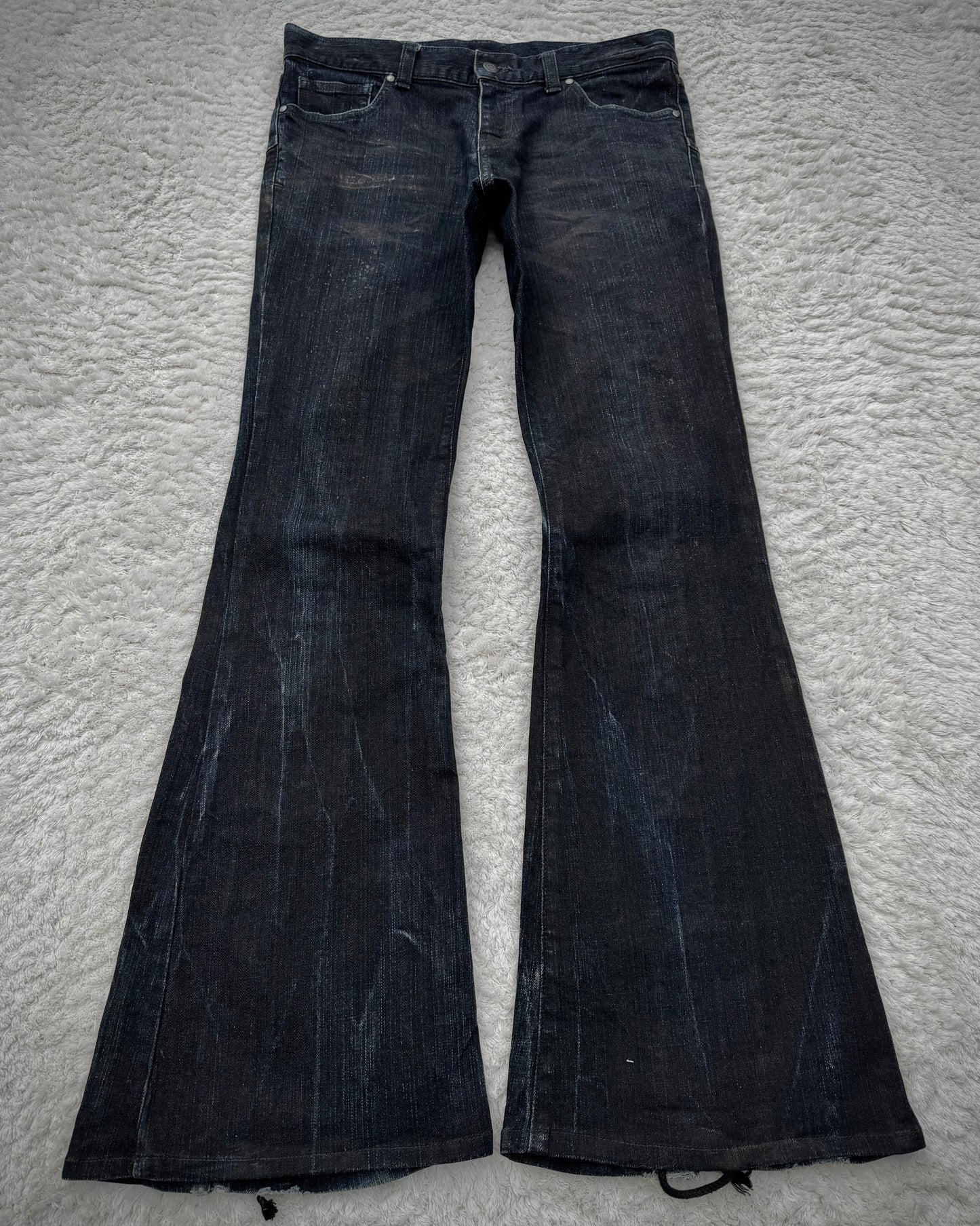 Tornado Mart Backlace Flared Denim