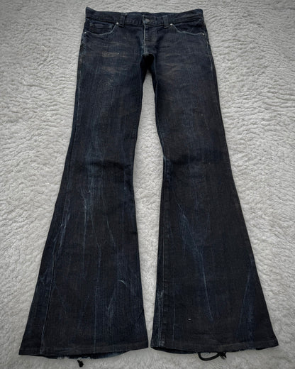 Tornado Mart Backlace Flared Denim