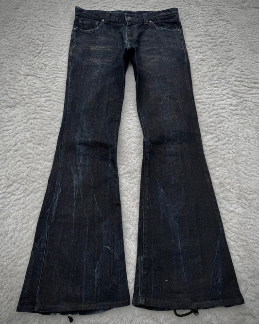 Tornado Mart Backlace Flared Denim