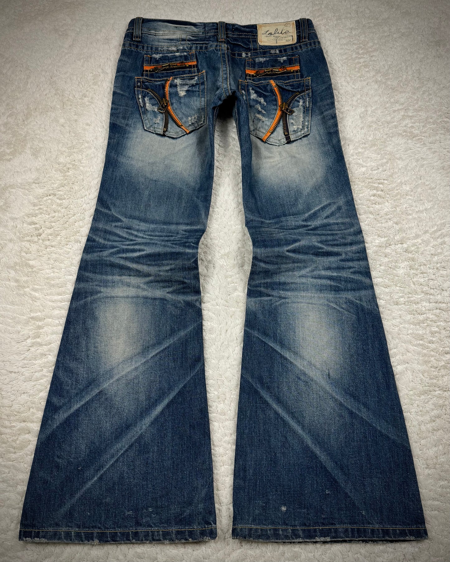 Lolita Vintage Clawmark Washed Flared Jeans