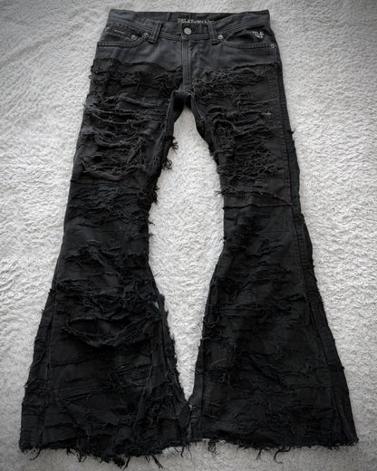 Delay by Win & Sons Crash Reconstructed Bell Bottom Flared Pants