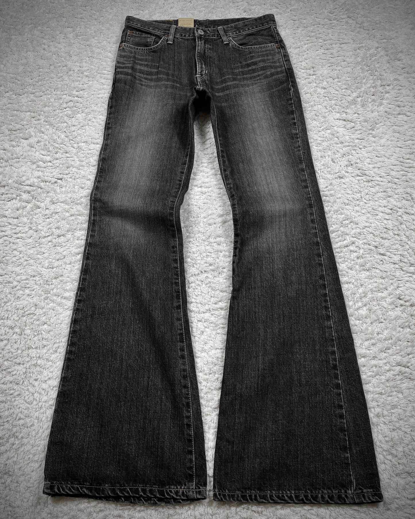 Edwin Whisker Washed Bell Bottom Flared Jeans