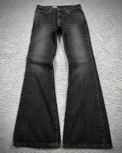 Edwin Whisker Washed Bell Bottom Flared Jeans