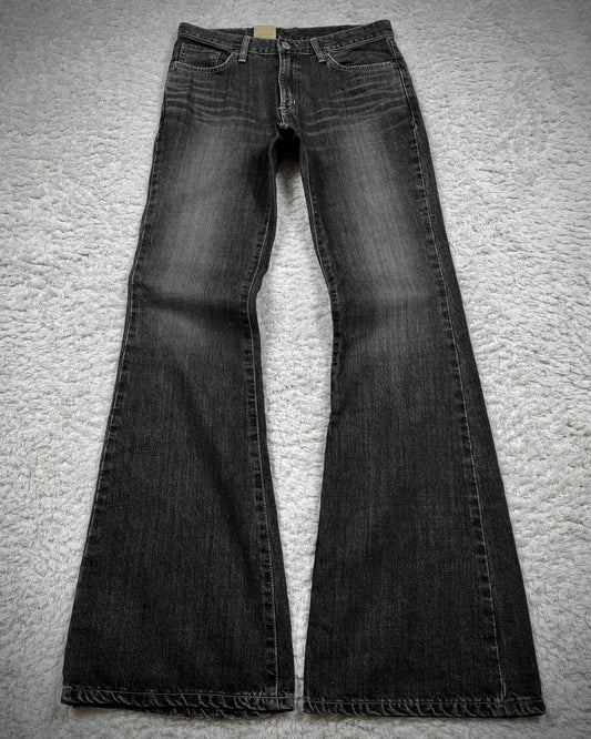 Edwin Whisker Washed Bell Bottom Flared Jeans