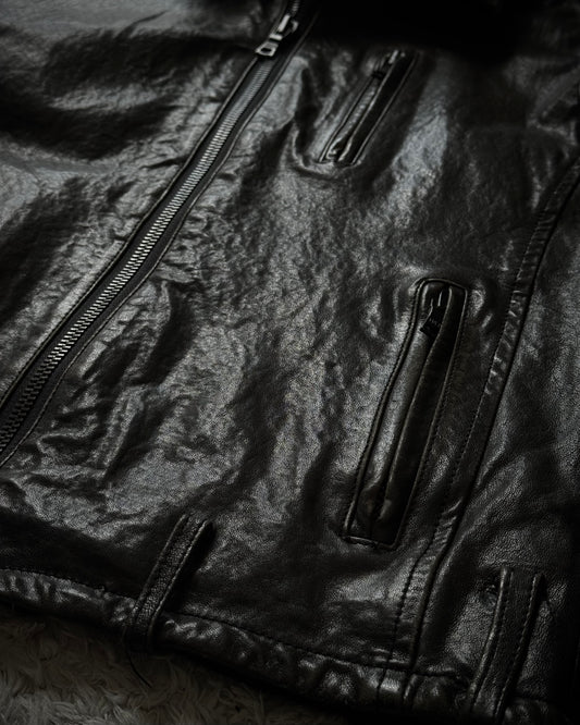 Custom Culture Textured Leather Jacket