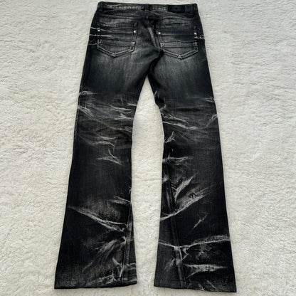 Tornado Mart Black Washed Spiral Denim