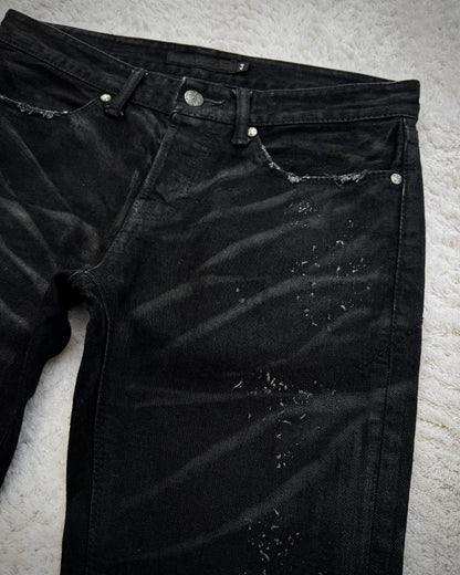 Fuga Whisker Waxed Denim Shorts