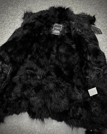 Varentine Fur Lined Leather Patchwork Jacket