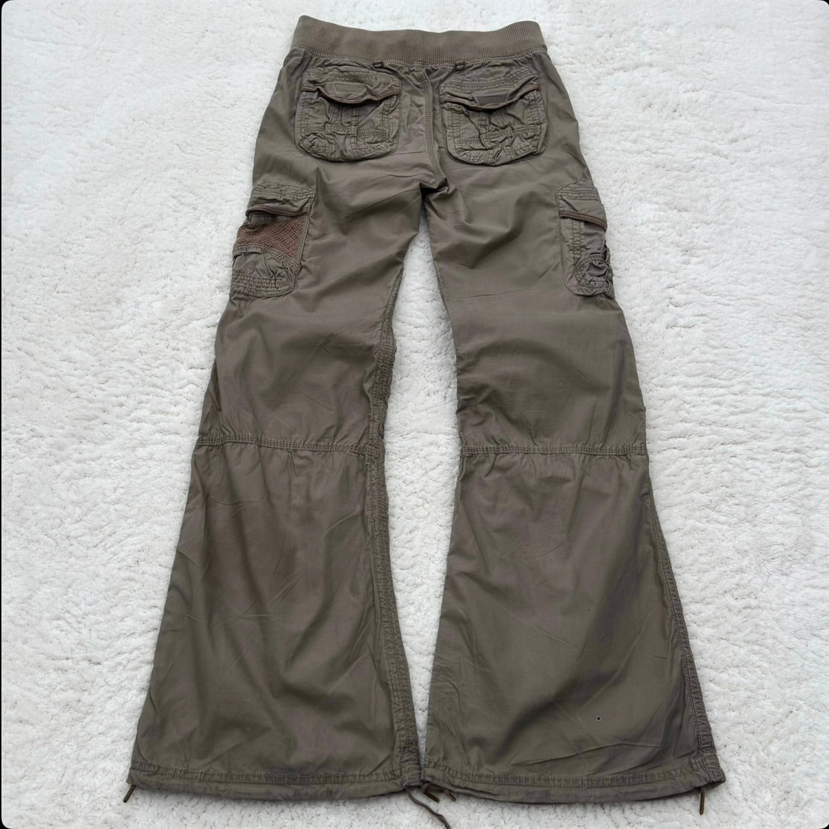 G.O.A Army Net Pocket Flared Cargo Pants