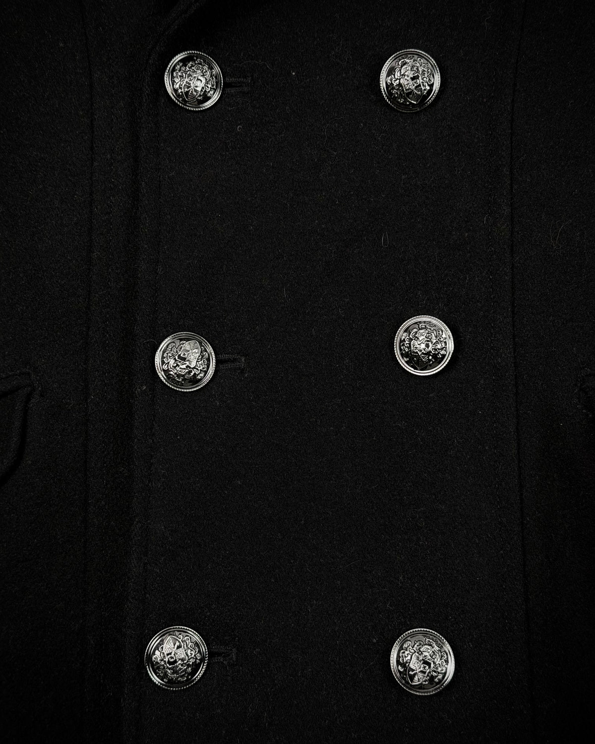 Fuga Raccoon Fur Napoleon Wool Jacket