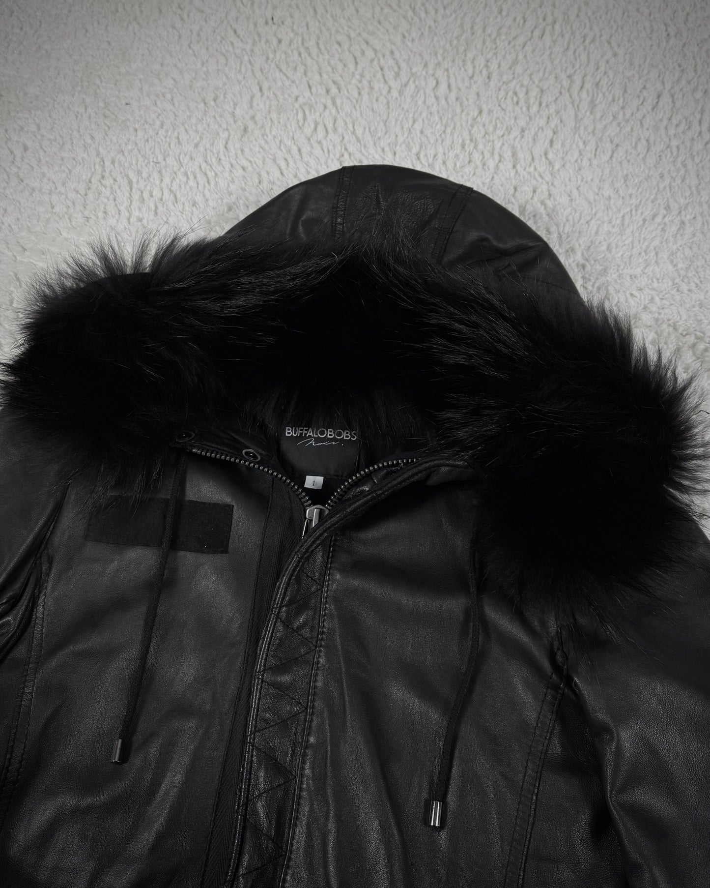 Buffalo Bobs Fur Hood Leather Parka