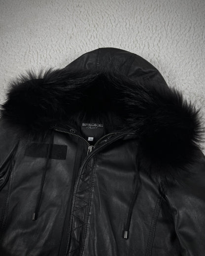 Buffalo Bobs Fur Hood Leather Parka