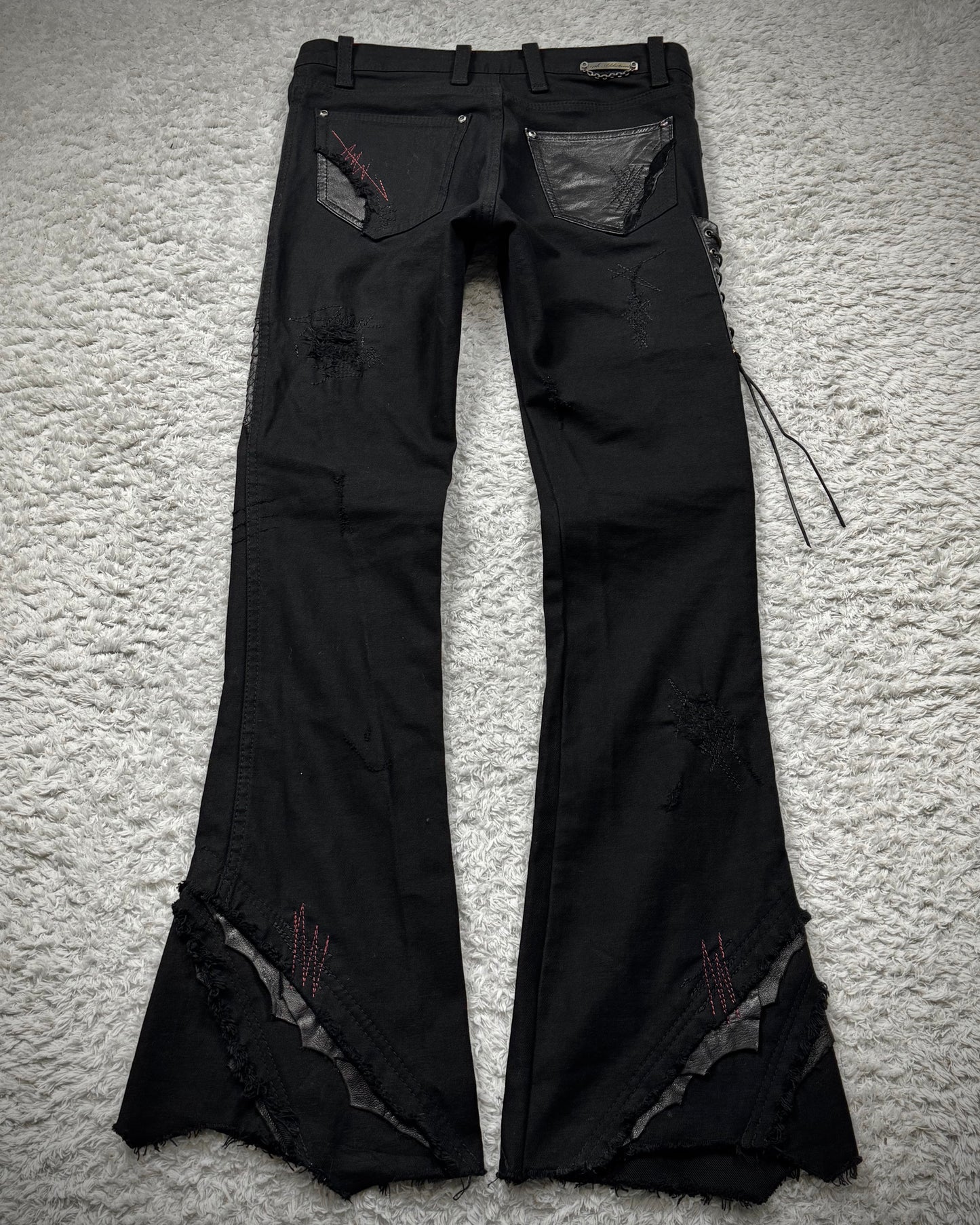 14th Addiction “Outrider 02” Lace Up Bootcut Pants
