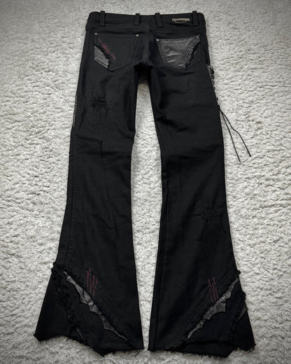 14th Addiction “Outrider 02” Lace Up Bootcut Pants