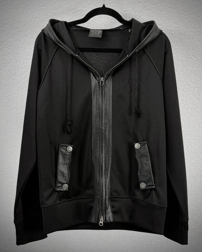 Midas Crystal Skull Python Detailed Zip Up Hoodie