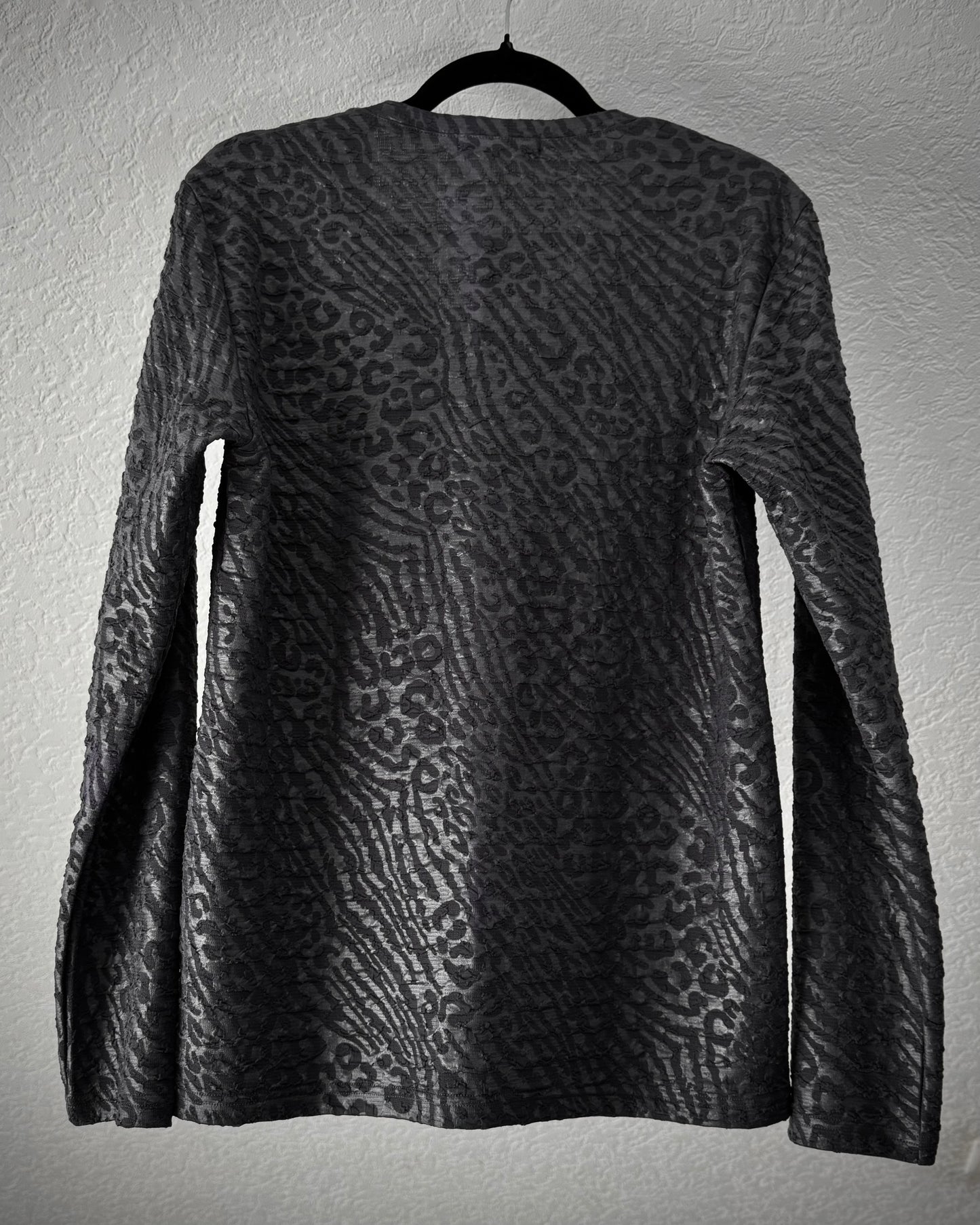 Tornado Mart Leopard Zebra Pattern Longsleeve