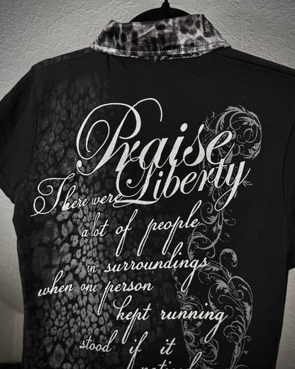 Leopard Poem Luster Polo Shirt