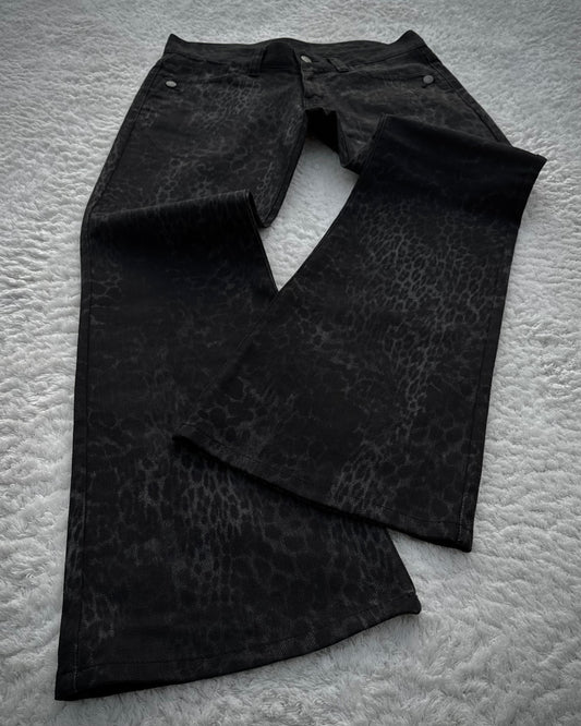 Tornado Mart Leopard Pattern Flared Pants