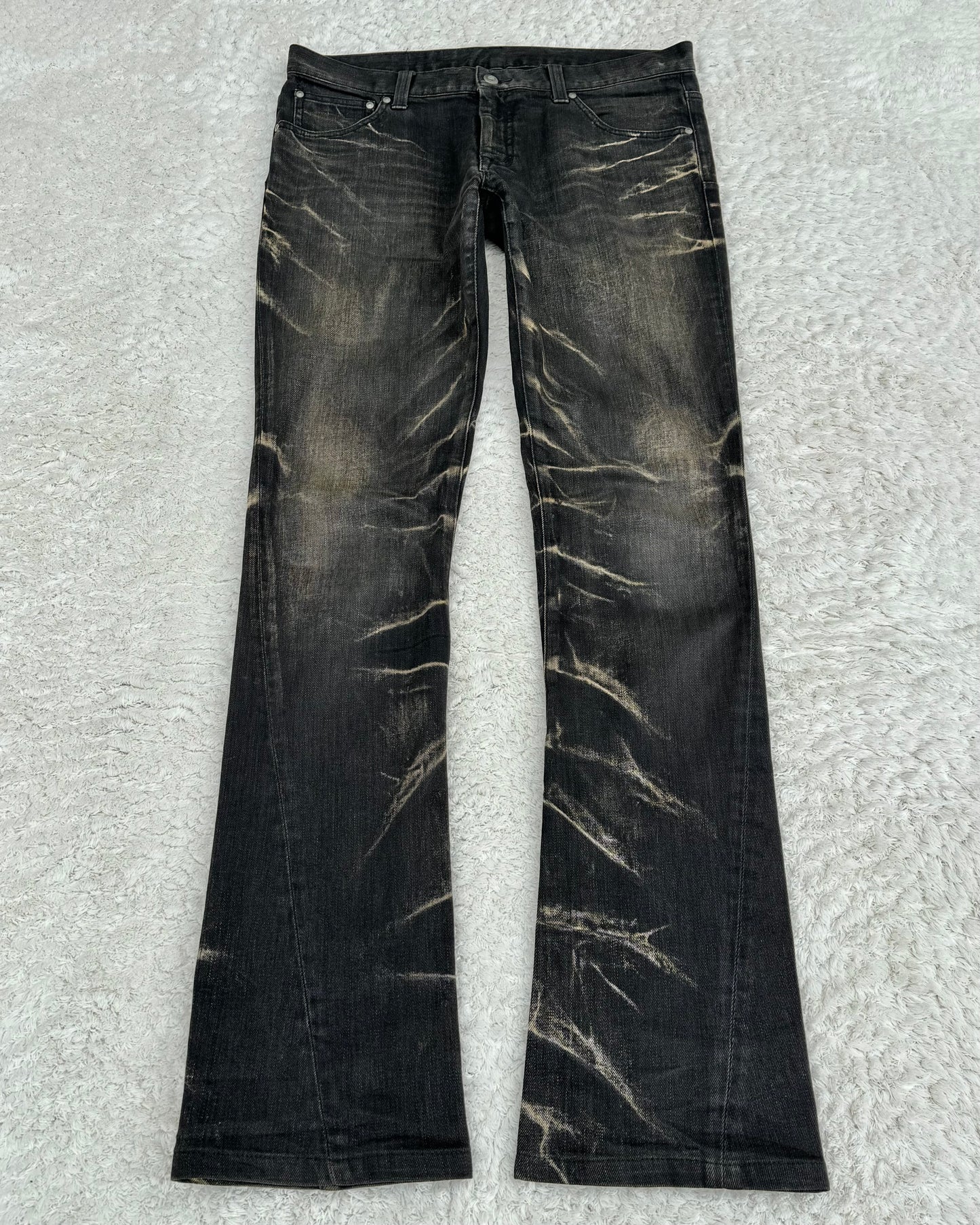 Tornado Mart Thunder Washed Slim Bootcut Jeans