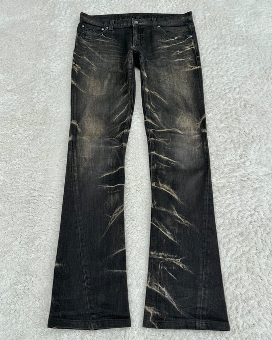 Tornado Mart Thunder Washed Slim Bootcut Jeans