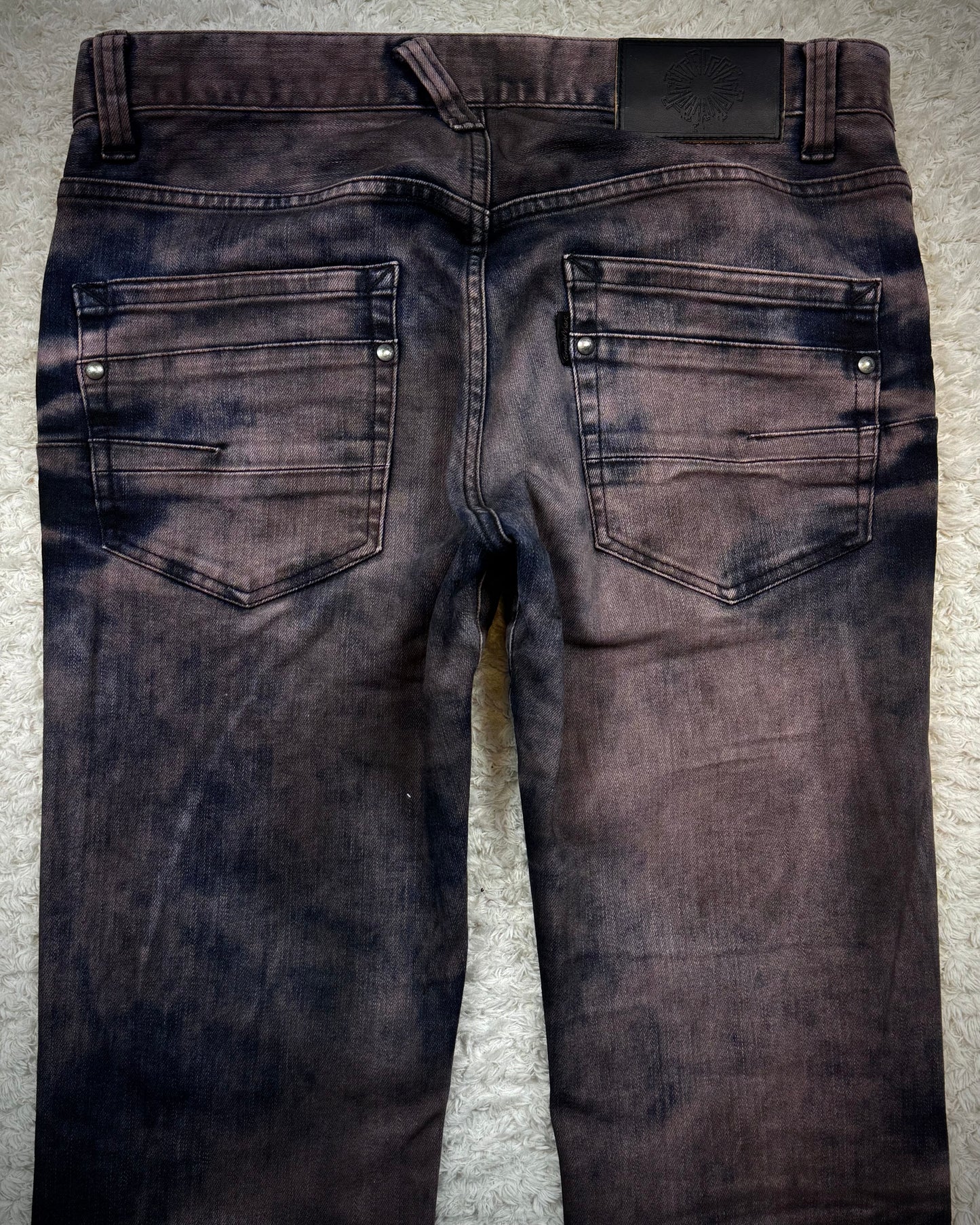 Tornado Mart Marble Washed Straight Leg Jeans