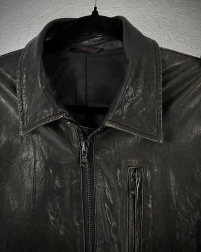 Custom Culture Textured Leather Jacket