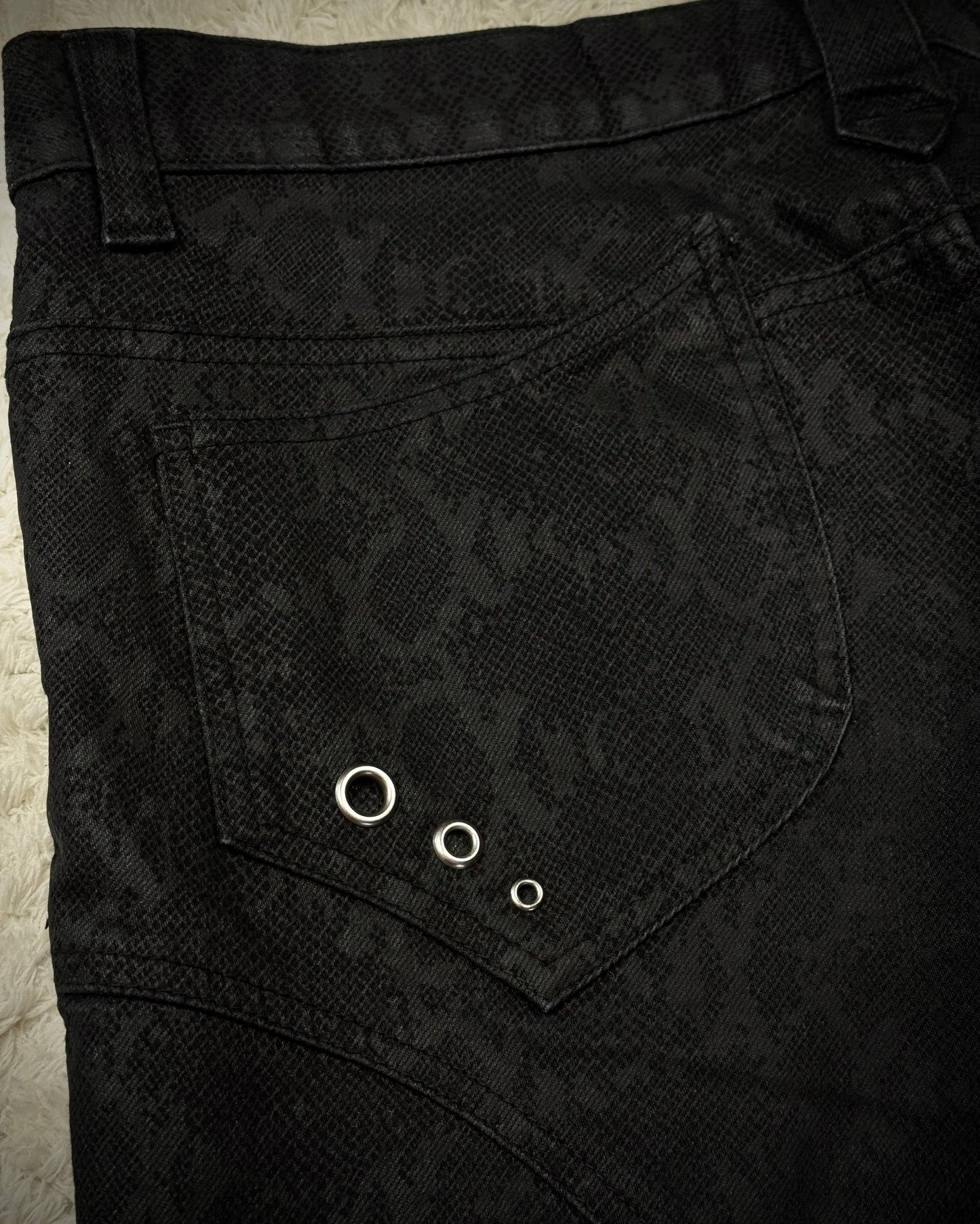 Semantic Design Python Pattern Flared Pants