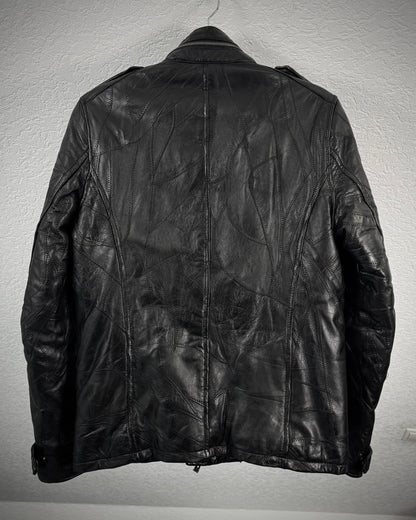 CAV-000 Scar Stitched Patchwork Leather Jacket