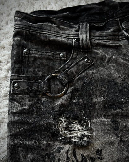 Lowbox Luster Splatter Honeycomb Bootcut Jeans