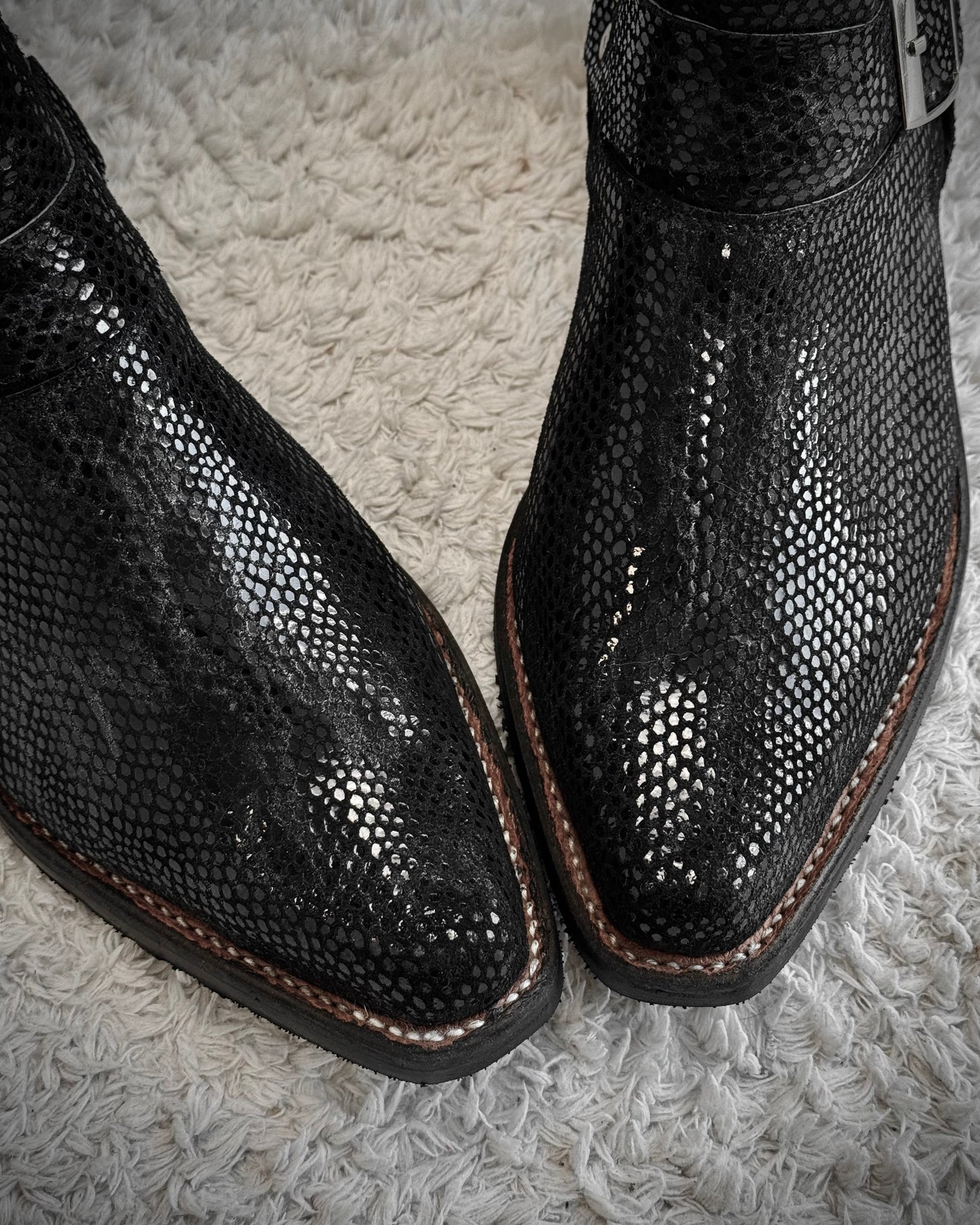 Texas Bulls Python Luster Harness Boots