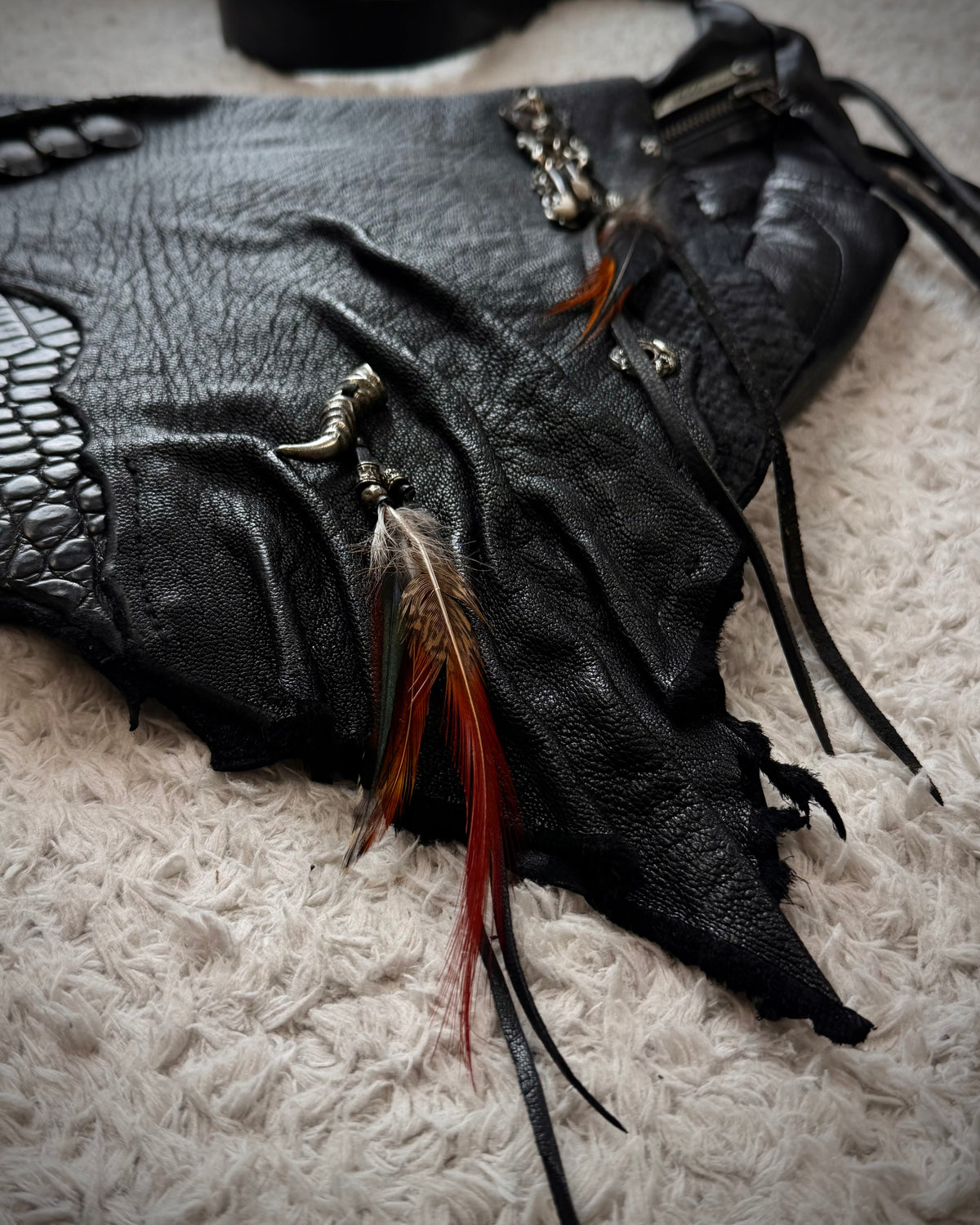 14th Addiction “Gipsy Croc” Leather Bag