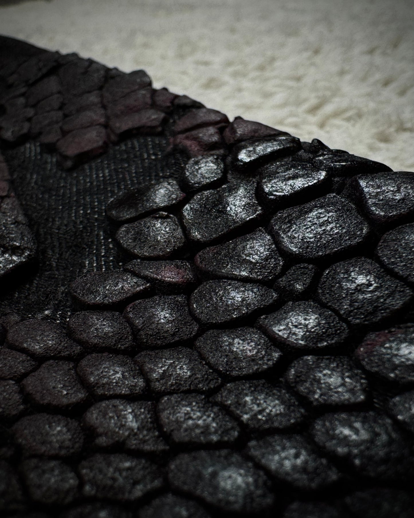 Tornado Mart 3D Python Coated Flared Jeans