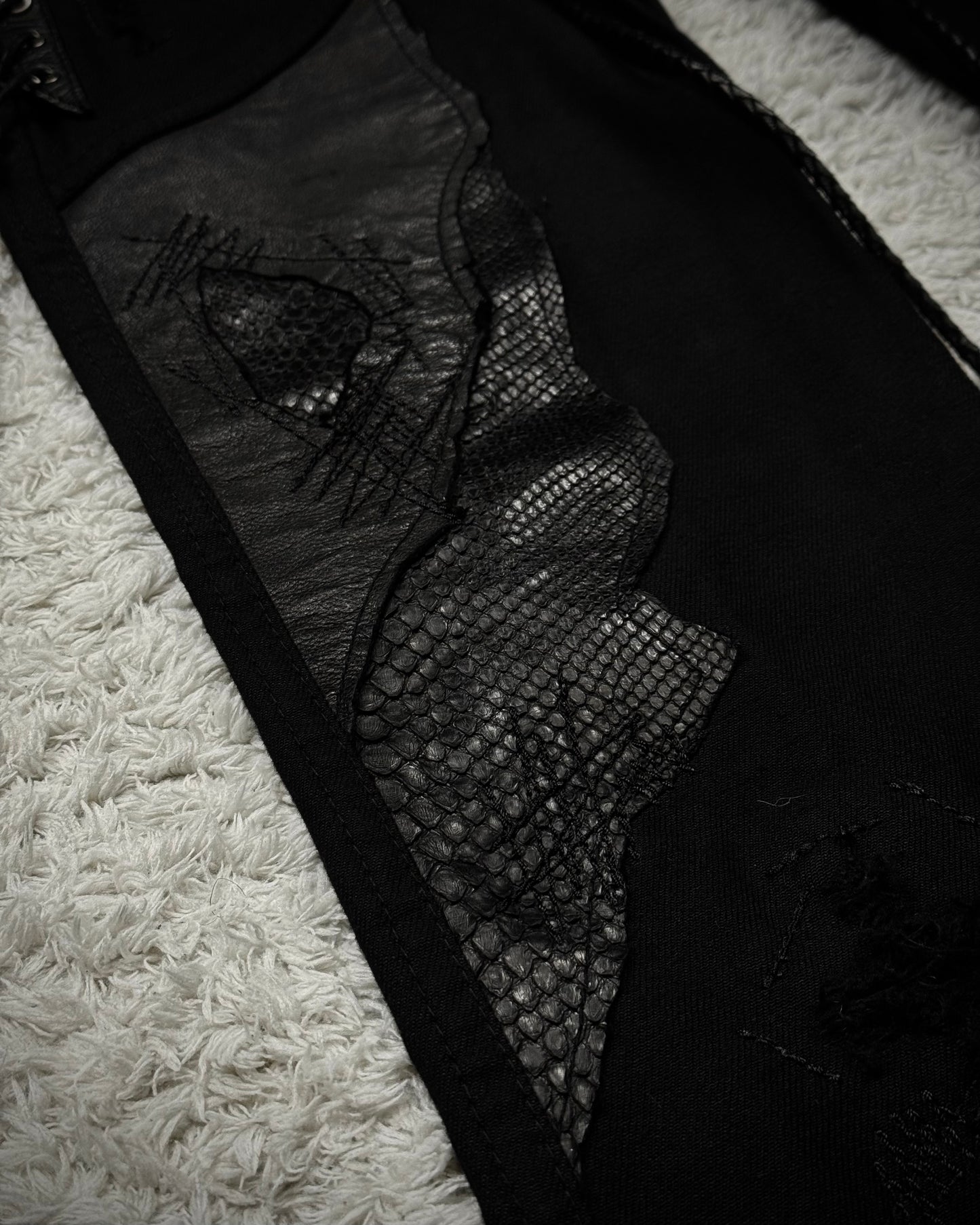 14th Addiction “Outrider 02” Lace Up Bootcut Pants
