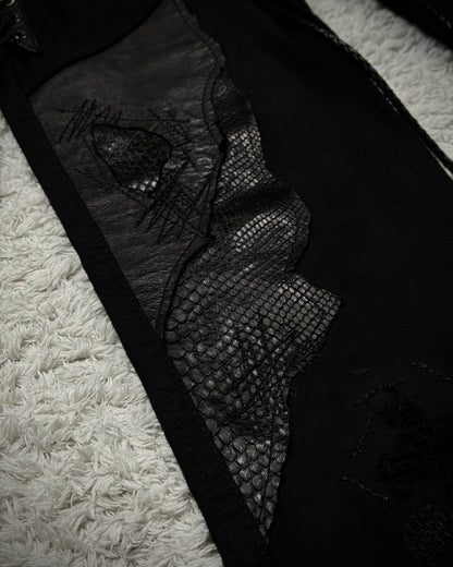 14th Addiction “Outrider 02” Lace Up Bootcut Pants