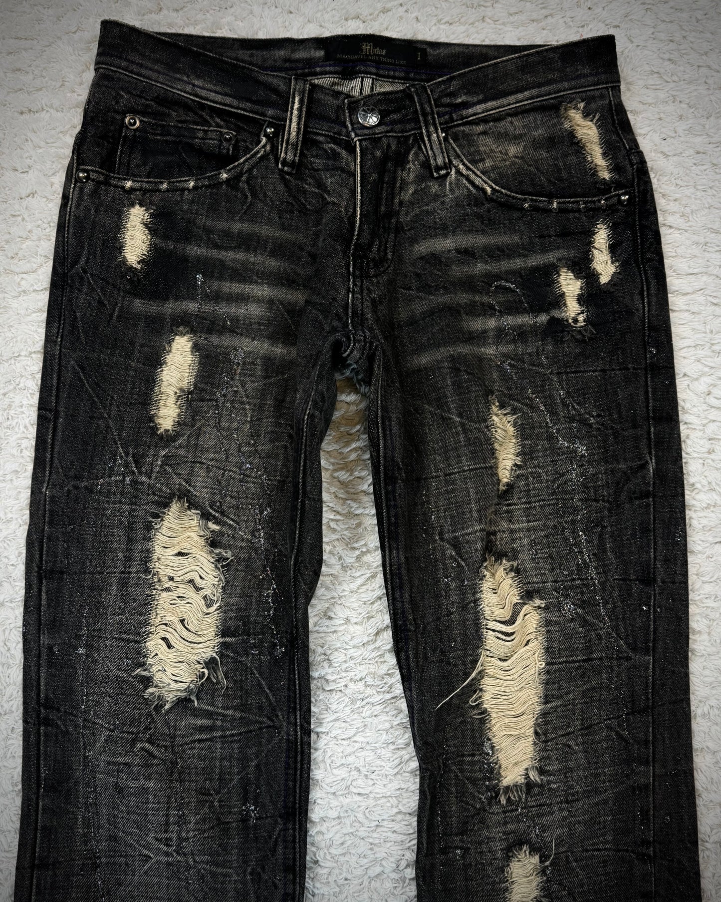 Midas Luster Splatter Bootcut Jeans