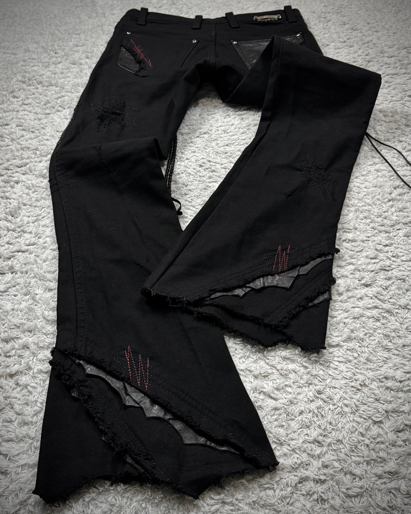 14th Addiction “Outrider 02” Lace Up Bootcut Pants