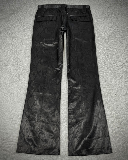 Buffalo Bobs Pleated Python Pattern Bootcut Dress Pants