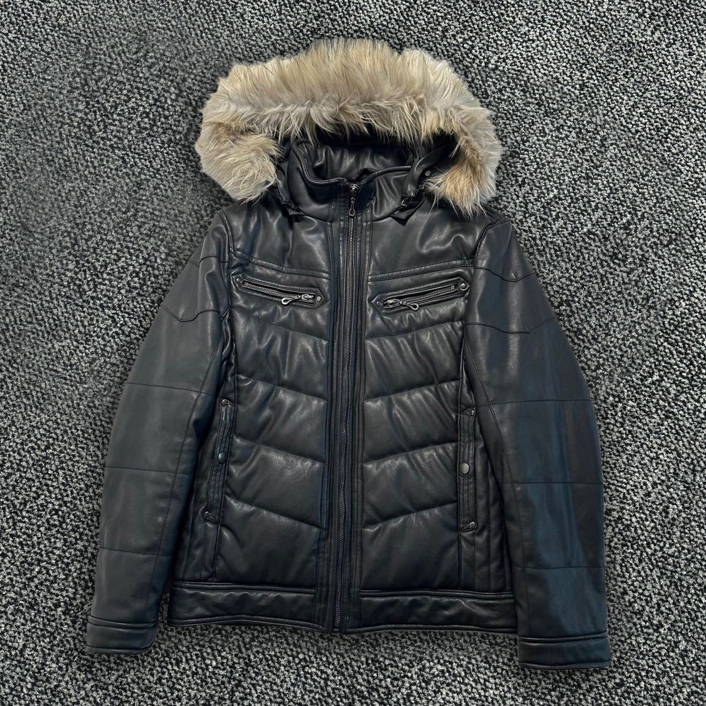 Cubic Sugar Fur Puffer Jacket